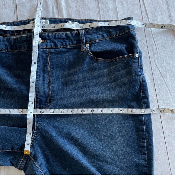 Nine West Cigarette High Rise Skinny Jeans Women’s 20W Blue Medium Wash Stretch - Picture 11 of 13